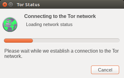 После этого браузер Tor попытается установить соединение с сетью Tor